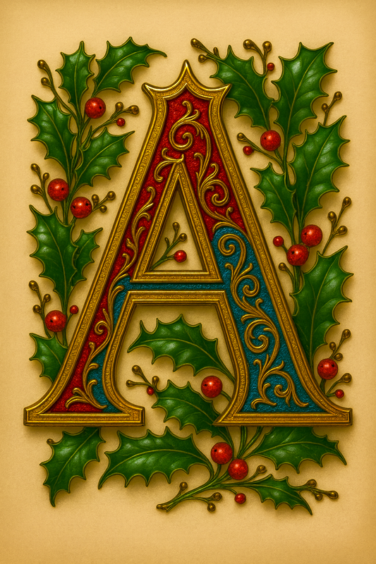 Illuminated Initial – Premium Decorative Letter Art