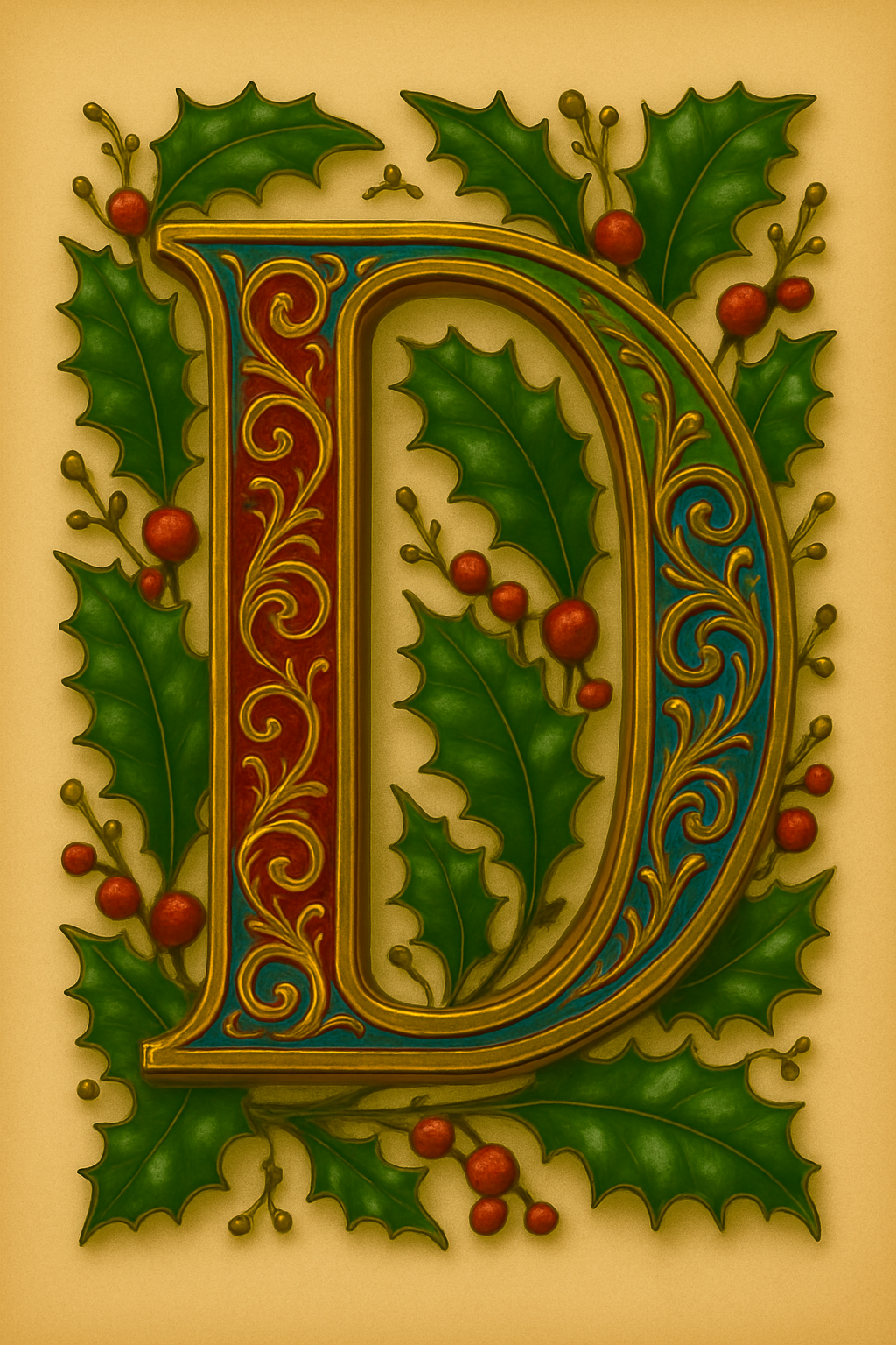 Illuminated Initial – Premium Decorative Letter Art