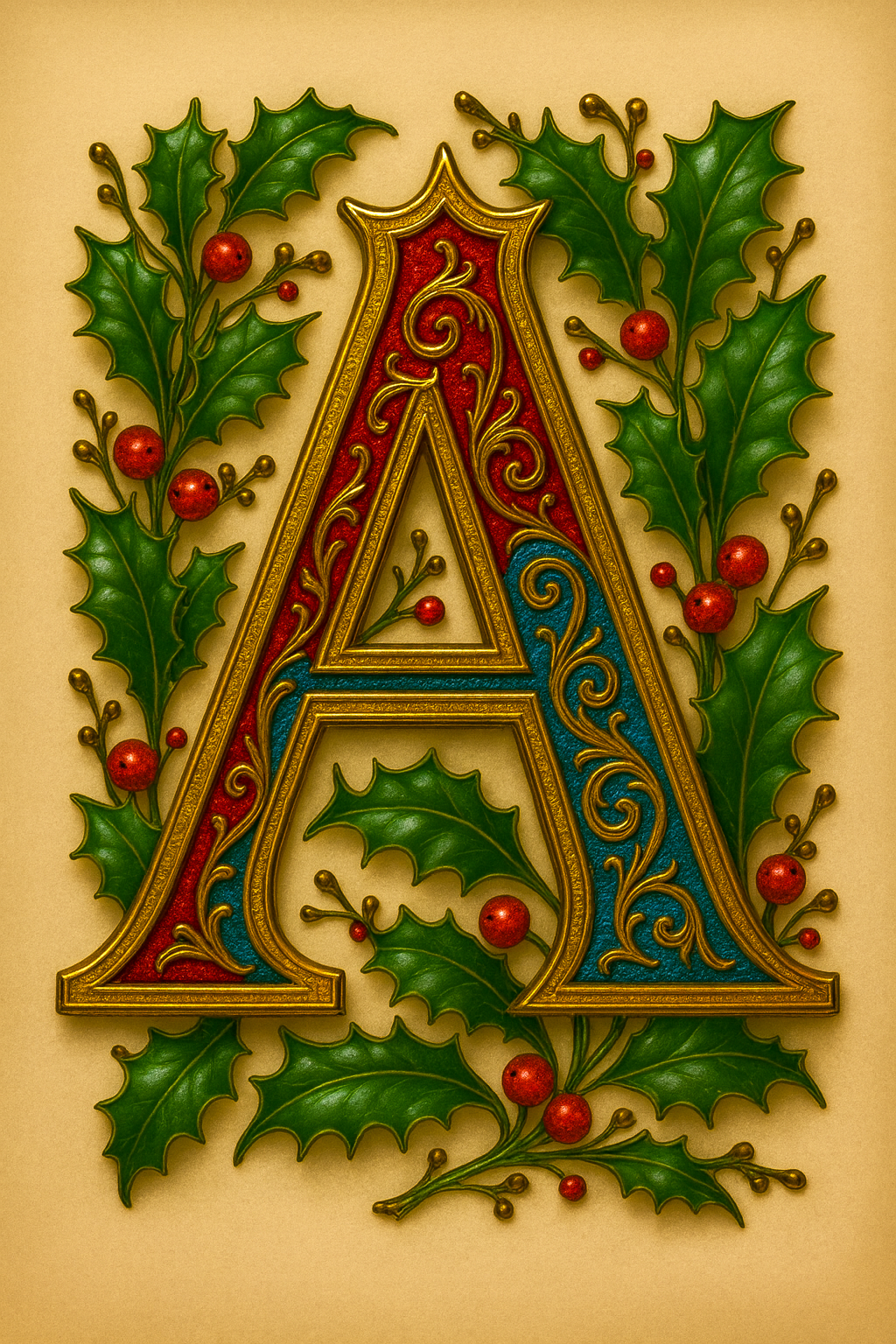 Illuminated Initial – Premium Decorative Letter Art