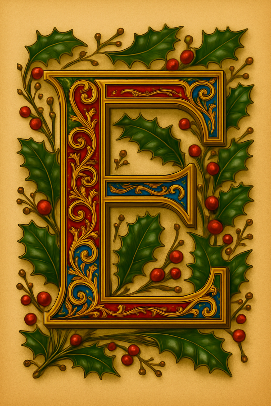 Illuminated Initial – Premium Decorative Letter Art