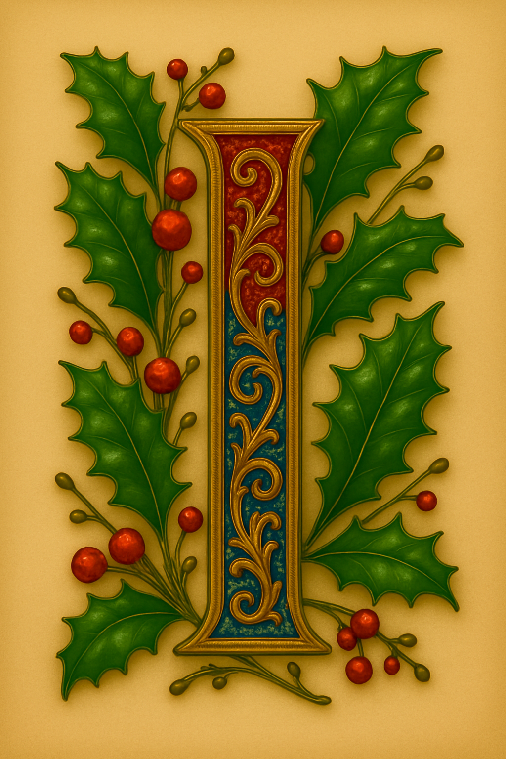 Illuminated Initial – Premium Decorative Letter Art