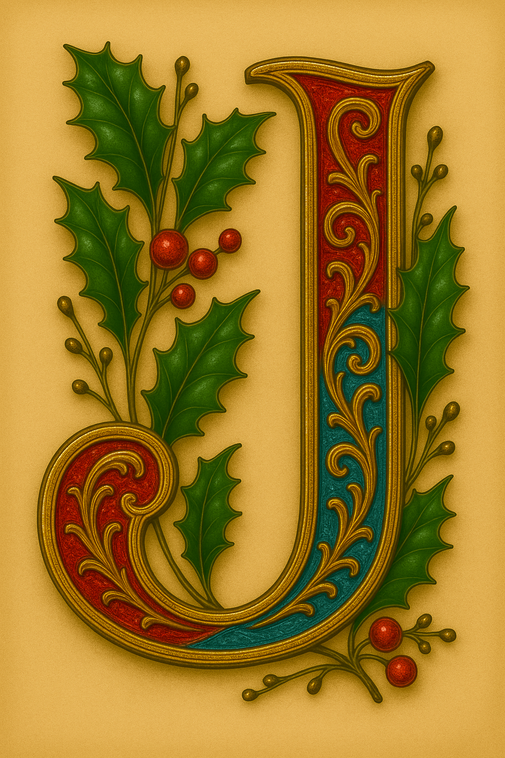 Illuminated Initial – Premium Decorative Letter Art