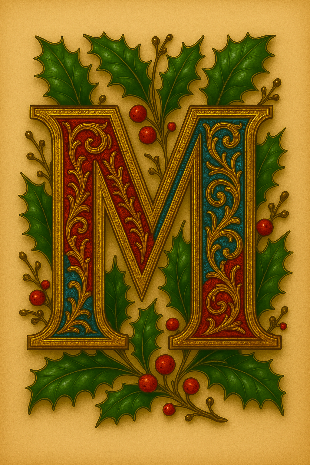 Illuminated Initial – Premium Decorative Letter Art