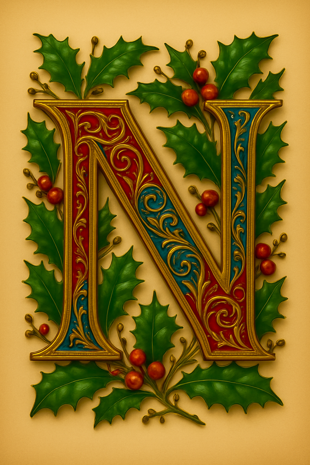 Illuminated Initial – Premium Decorative Letter Art