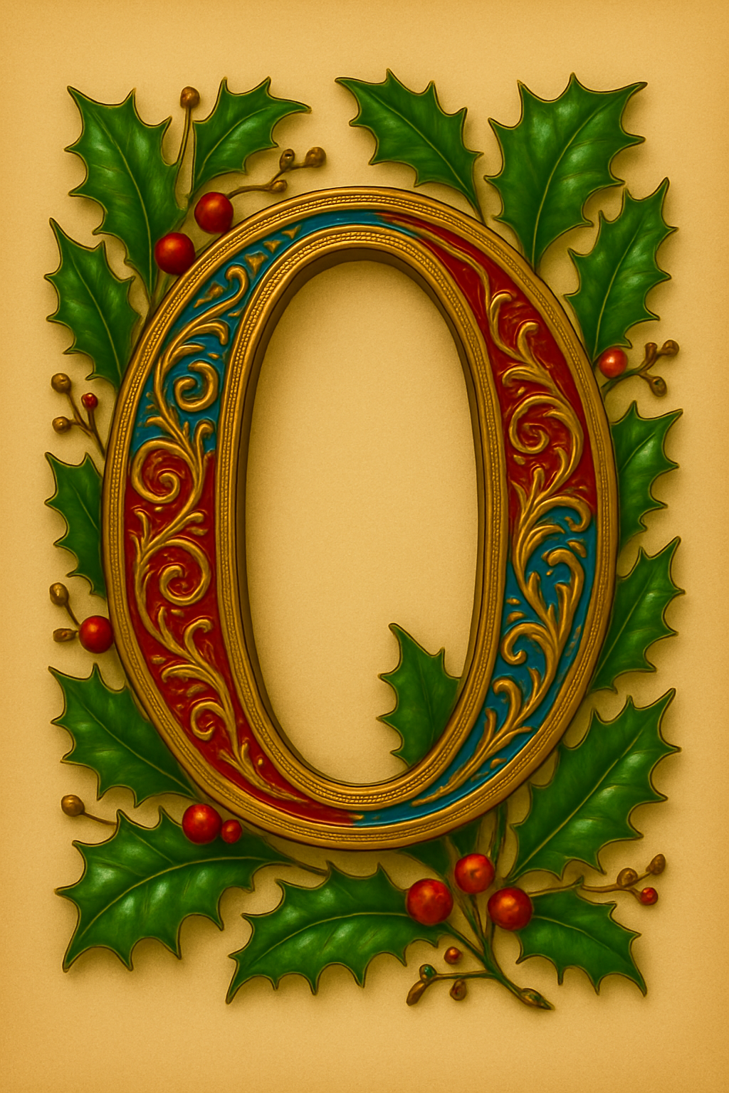 Illuminated Initial – Premium Decorative Letter Art