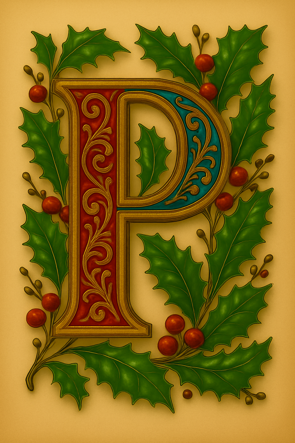 Illuminated Initial – Premium Decorative Letter Art