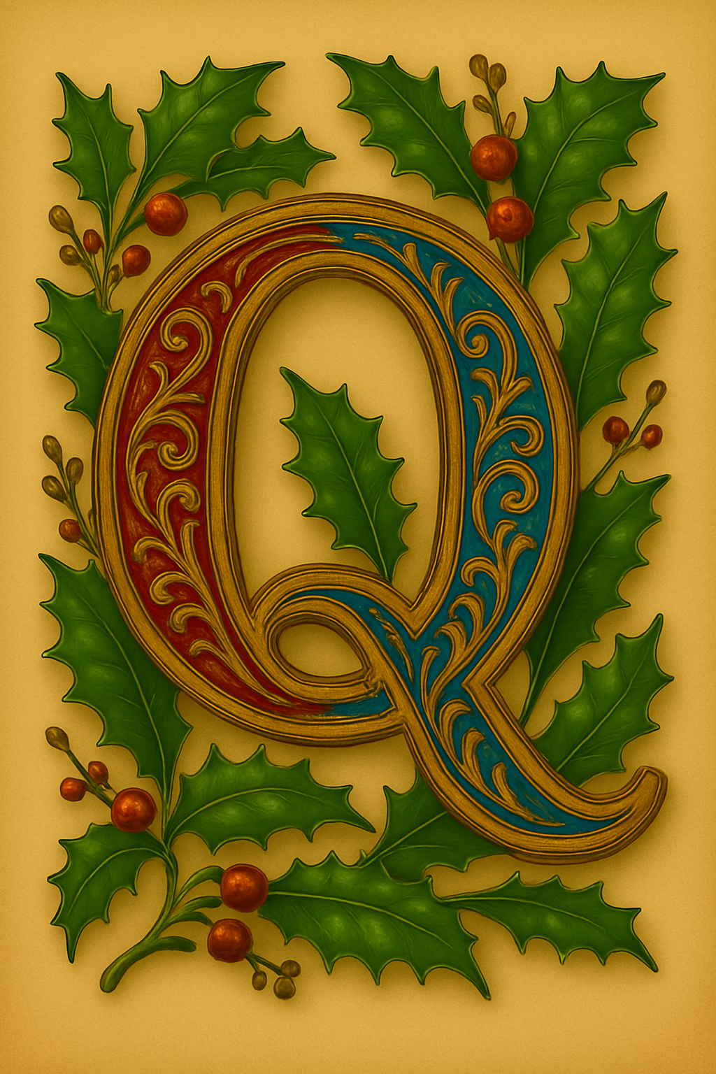 Illuminated Initial – Premium Decorative Letter Art