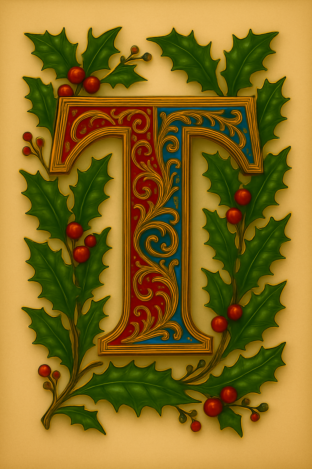 Illuminated Initial – Premium Decorative Letter Art