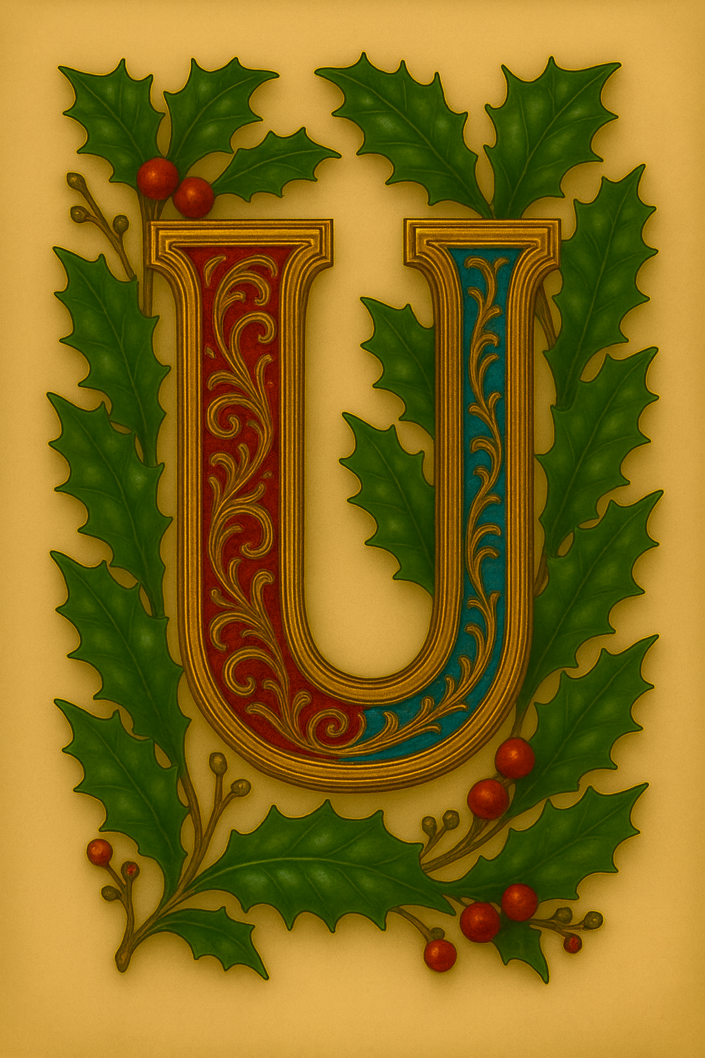 Illuminated Initial – Premium Decorative Letter Art