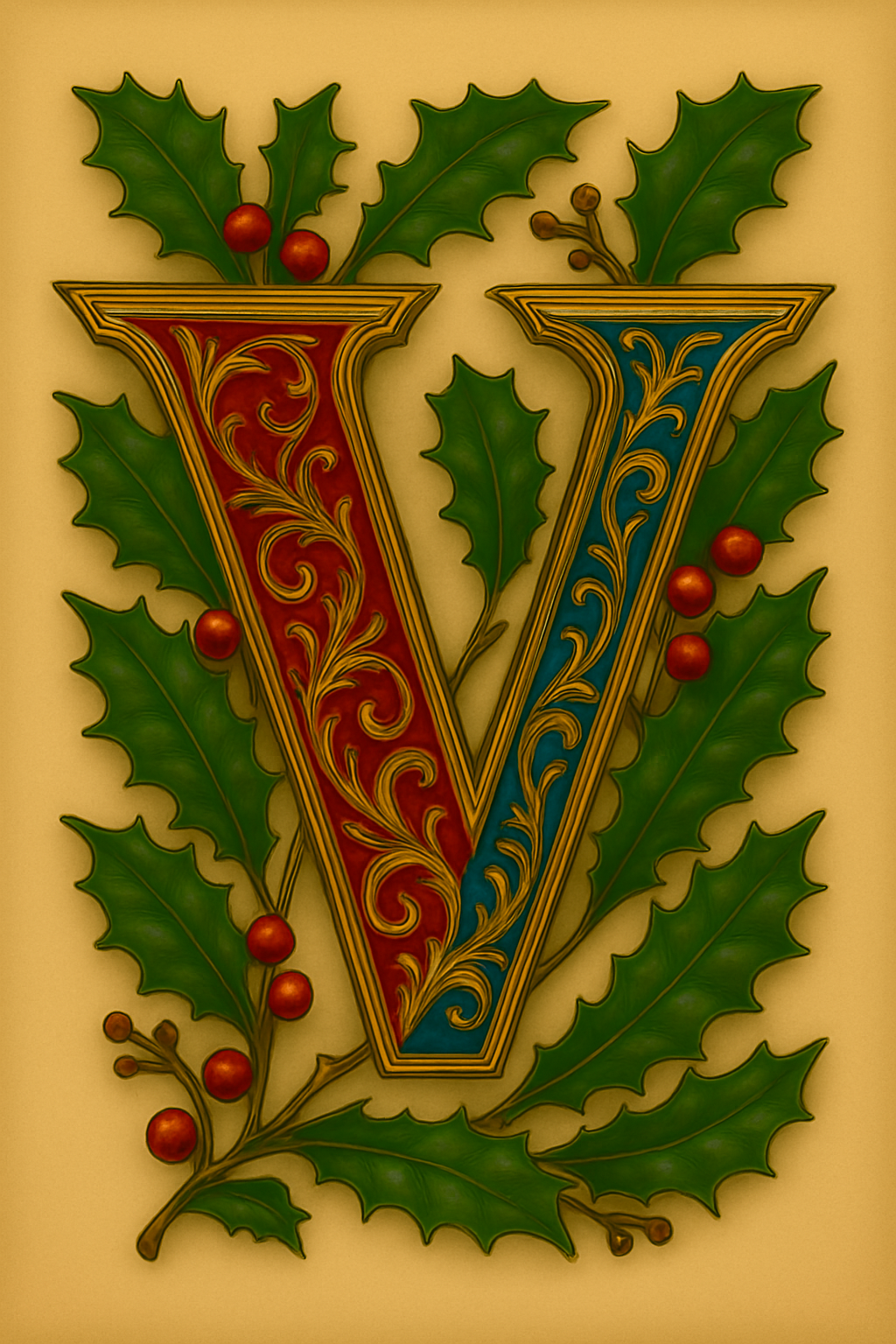 Illuminated Initial – Premium Decorative Letter Art