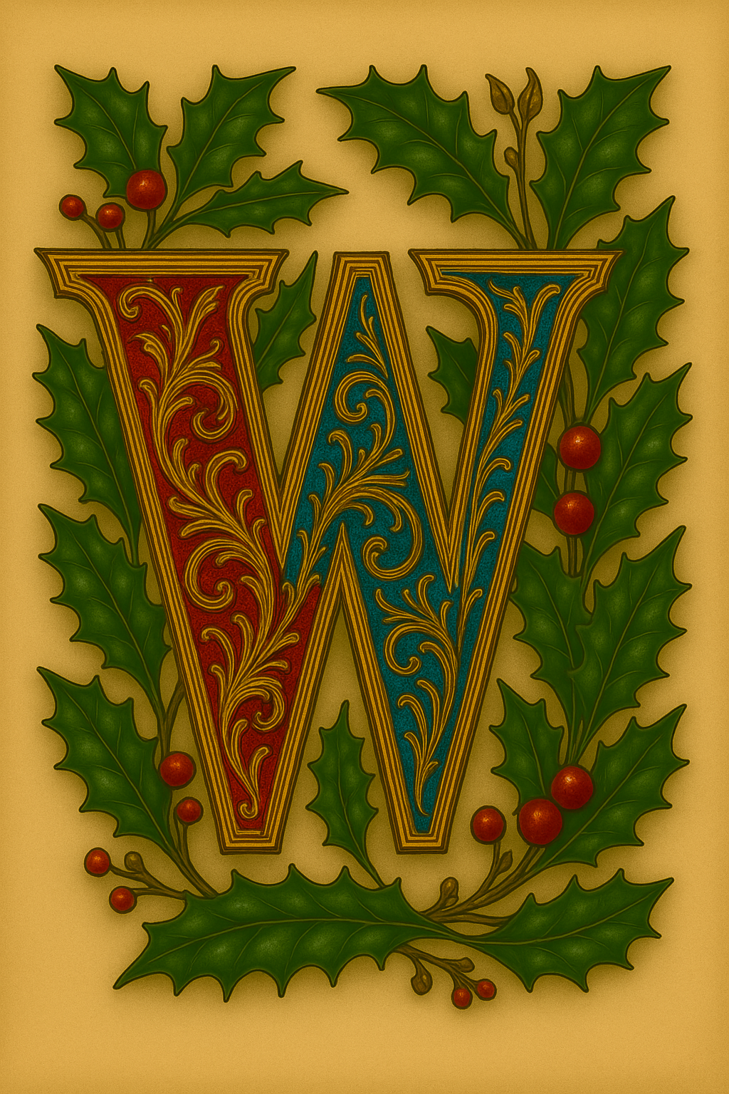 Illuminated Initial – Premium Decorative Letter Art