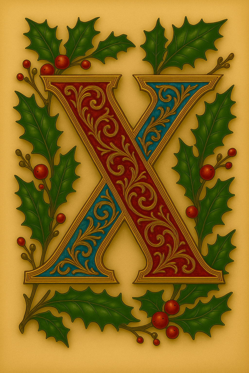 Illuminated Initial – Premium Decorative Letter Art