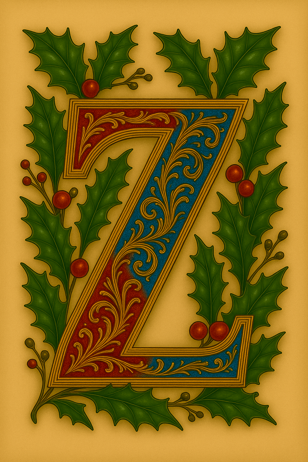 Illuminated Initial – Premium Decorative Letter Art