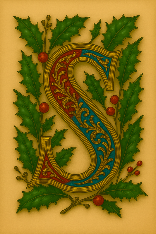 Illuminated Initial – Premium Decorative Letter Art